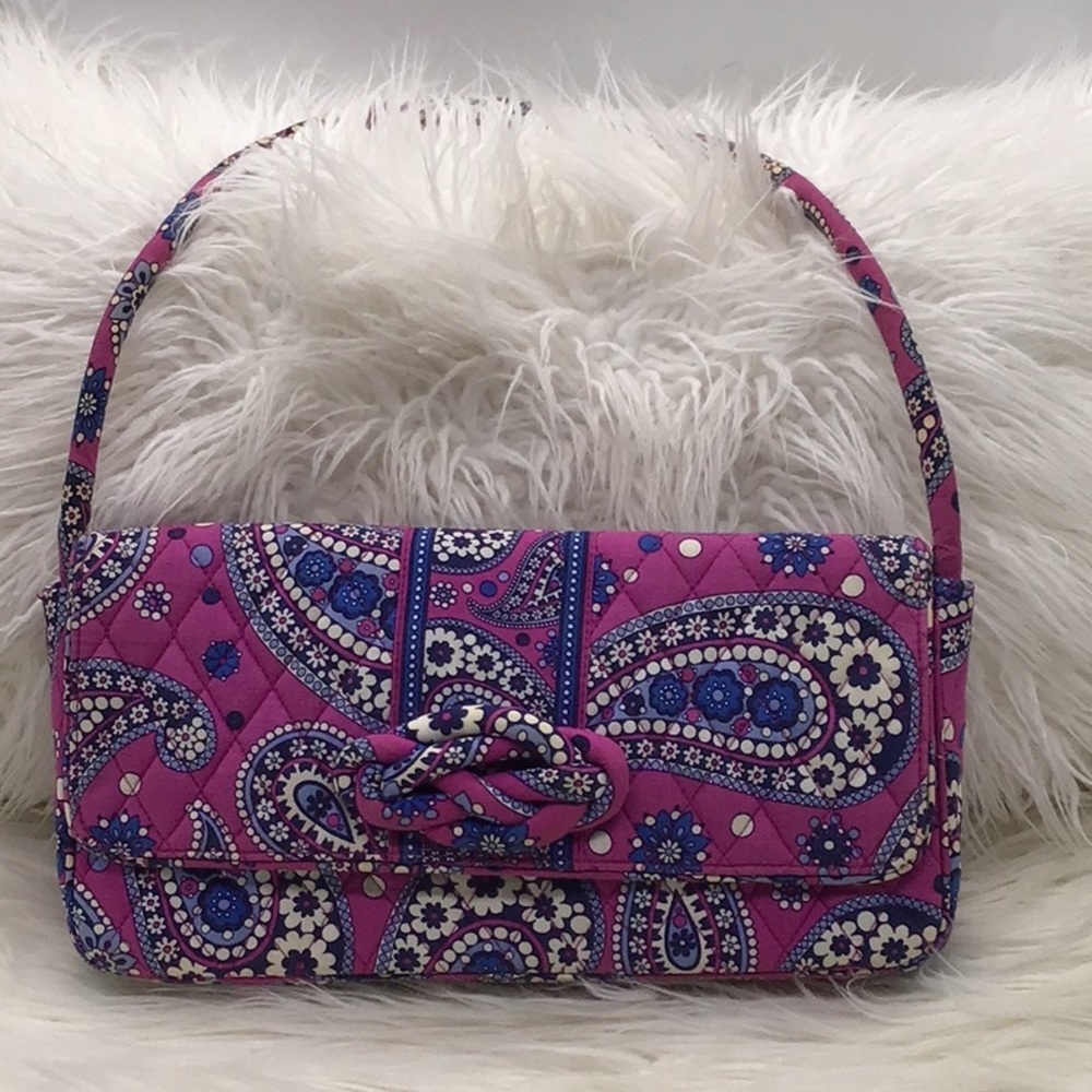 Vera Bradley Purple/Blue Clutch/Shoulder Bag